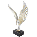 Resin Eagle Figurine Home Decor Abstract Eagle Wing Statue Sculpture Ornament Crafts Office Desk Decoration Gold