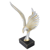 Resin Eagle Figurine Home Decor Abstract Eagle Wing Statue Sculpture Ornament Crafts Office Desk Decoration Gold