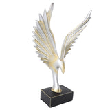 Resin Eagle Figurine Home Decor Abstract Eagle Wing Statue Sculpture Ornament Crafts Office Desk Decoration Gold