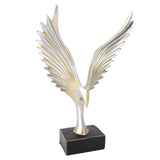 Resin Eagle Figurine Home Decor Abstract Eagle Wing Statue Sculpture Ornament Crafts Office Desk Decoration Gold