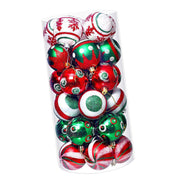 30PCS Xmas Balls Ornaments 2.4 Inch Plastic Multi Color Xmas Tree Hanging Balls for Holiday Birthday Wedding Decorations