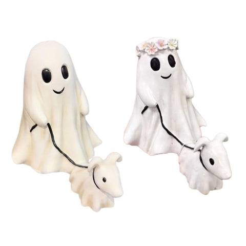 Ghost Walking Dog Statue Multipurpose Innovative Exquisite Decorative Resin Ghost Walking Dog Decor for Holiday Party Female Male Style L In Australia - Darrahopens