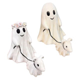 Ghost Walking Dog Statue Multipurpose Innovative Exquisite Decorative Resin Ghost Walking Dog Decor for Holiday Party Female Male Style L
