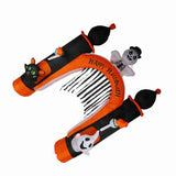 8ft Skull Ghost Inflatable Arch LED Light Indoor Outdoor Pumpkin Ghost Blow Up Archway Decoration for Home Yard Garden US Plug 100 to 120V In Australia - Darrahopens