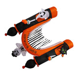 8ft Skull Ghost Inflatable Arch LED Light Indoor Outdoor Pumpkin Ghost Blow Up Archway Decoration for Home Yard Garden US Plug 100 to 120V