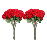 50pcs Artificial Roses Realistic Real Looking Long Stem Fake Roses for DIY Wedding Bouquets Centerpieces Arrangements Home Decorations Red