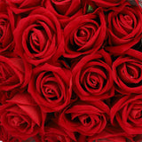 50pcs Artificial Roses Realistic Real Looking Long Stem Fake Roses for DIY Wedding Bouquets Centerpieces Arrangements Home Decorations Red