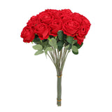 50pcs Artificial Roses Realistic Real Looking Long Stem Fake Roses for DIY Wedding Bouquets Centerpieces Arrangements Home Decorations Red