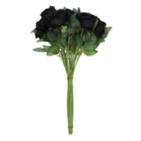 50pcs Artificial Roses Realistic Real Looking Long Stem Fake Roses for DIY Wedding Bouquets Centerpieces Arrangements Home Decorations Black