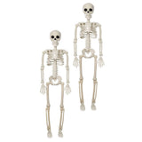 2PCS Skeleton Decorations 35.4 Inch Plastic Posable Spooky Full Body Skeleton Haunted House Prop for Outdoor Indoor Party Yard Garden Lawn Decor