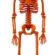Human Skeleton 35.4in Plastic Realistic Creepy Pumpkin Skeleton for Decoration Prop