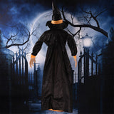 Festival Decoration Witch Sound Control Prop Ghost House Bar Toy Electric Glowing Hanging Ghost for Festival Party Decor