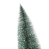 15 Pcs Miniature Xmas Tree White Snow Home Decoration Multi Purpose Desktop Mini Pine Tree for Indoor Party 3.9in