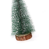 15 Pcs Miniature Xmas Tree White Snow Home Decoration Multi Purpose Desktop Mini Pine Tree for Indoor Party 5.9in