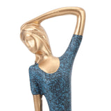 2PCS Resin Figurines Reading A Book Yoga Girl Modern Aesthetic Art Sculptures Bookshelf Bookcase Statue for Library Office Decor Gifts In Australia - Darrahopens
