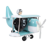 Airplane Flip Clock 12 Hours Retro Battery Powered Auto Flip Desk Clock for Living Room Bedroom Study Office Sky Blue In Australia - Darrahopens