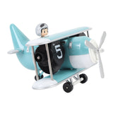 Airplane Flip Clock 12 Hours Retro Battery Powered Auto Flip Desk Clock for Living Room Bedroom Study Office Sky Blue In Australia - Darrahopens