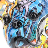 Innovative Bulldog Statue Decor Synthetic Resin Lifelike Bulldog Figurine Dog Sculpture for Living Room Office Shelf Decoration Camouflage Blue In Australia - Darrahopens