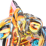 Innovative Bulldog Statue Decor Synthetic Resin Lifelike Bulldog Figurine Dog Sculpture for Living Room Office Shelf Decoration Camouflage Blue In Australia - Darrahopens