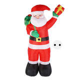Inflatable Santa with LED Light Decorative Weatherproof Blow Up Santa Yard Standing Santa for Outdoor Lawn Garden EU Plug 220-240V