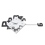 Large Wall Clock Silent Pendulum Battery Operated Non Ticking for Living Room Bedroom Office Home Decorative Wall Clock Square White Wood