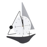 Wall Clock Modern Simple Quiet Sailboat Clock for Home Living Room Dining Room Decoration In Australia - Darrahopens