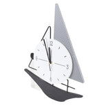Wall Clock Modern Simple Quiet Sailboat Clock for Home Living Room Dining Room Decoration