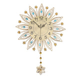 16.93in Large Wall Clock for Living Room Elegant Modern Silent Wall Clock with Pendulum Decor Battery Operated Clock Home Decoration In Australia - Darrahopens