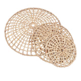 Wall Basket Decor 50cm 35cm 25cm Diameter 3D Design Handmade Round Rattan Woven Wall Ornament for Home