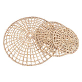 Wall Basket Decor 50cm 35cm 25cm Diameter 3D Design Handmade Round Rattan Woven Wall Ornament for Home