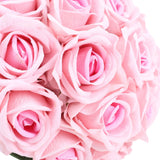 Artificial Wedding Bouquet Fade Proof Minimalist Realistic Silk Roses Bridal Bouquet for Prop Decoration Roseate