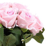 Artificial Wedding Bouquet Fade Proof Minimalist Realistic Silk Roses Bridal Bouquet for Prop Decoration Roseate