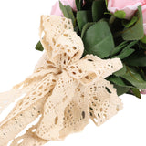 Artificial Wedding Bouquet Fade Proof Minimalist Realistic Silk Roses Bridal Bouquet for Prop Decoration Roseate