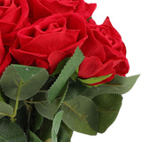 Artificial Wedding Bouquet Fade Proof Minimalist Realistic Silk Roses Bridal Bouquet for Prop Decoration Red In Australia - Darrahopens