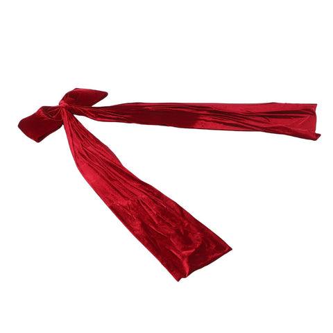 Xmas Tree Topper Bow 5.9FT Large Xmas Velvet Bow Decoration for Holiday Party Garland Front Door Porch Wedding Red In Australia - Darrahopens