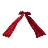 Xmas Tree Topper Bow 5.9FT Large Xmas Velvet Bow Decoration for Holiday Party Garland Front Door Porch Wedding Red