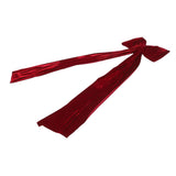 Xmas Tree Topper Bow 5.9FT Large Xmas Velvet Bow Decoration for Holiday Party Garland Front Door Porch Wedding Red