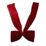 Xmas Tree Topper Bow 5.9FT Large Xmas Velvet Bow Decoration for Holiday Party Garland Front Door Porch Wedding Red