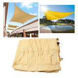 13.1x19.7ft Sun Shade Sail Canopy Beige Thickened and Denser Polyethylene Rectangle Canopy Sand for Car Garden