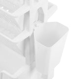 Movable Book Rack Large Capacity 5 Layer Thickened Rollers Multifunctional Movable Bookshelf for Bedroom Living Room Home School White In Australia - Darrahopens
