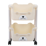 Storage Cart with Caster Wheels High Capacity Rolling Trolley Cart for Bathroom Kitchen Classroom Narrow Places 2 Layers In Australia - Darrahopens