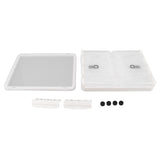 Clear Storage Box Foldable Stackable 3 Sides Opening Transparent Organizer Bin with Wheels for Books Clothes M (55L) In Australia - Darrahopens