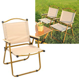 Folding Camping Chair Waterproof Oxford Fabric Light Strong Load Bearing Foldable Chair for Fishing Picnic Outdoor