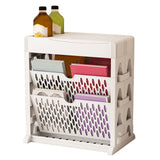 Book Rack Storage Bookshelf Small Storage Bookshelf Bookcase Large Capacity Easy Access for Living Room Bedroom Double Row 2 Layer White