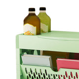 Book Rack Storage Bookshelf Small Storage Bookshelf Bookcase Large Capacity Easy Access for Living Room Bedroom Double Row 2 Layer Green In Australia - Darrahopens