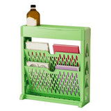 Bookshelf Multipurpose Simple Style Large Capacity Single Row Space Saving Multilayer Book Storage Shelf Double Layers Bookshelf Green