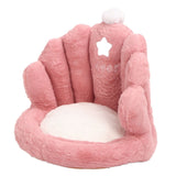 Lumbar Support Seat Cushion Comfortable Thickened Chair Cushion Home Backrest Cushion for Office Pink