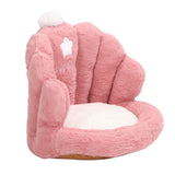 Lumbar Support Seat Cushion Comfortable Thickened Chair Cushion Home Backrest Cushion for Office Pink