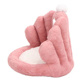 Lumbar Support Seat Cushion Comfortable Thickened Chair Cushion Home Backrest Cushion for Office Pink