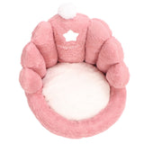 Lumbar Support Seat Cushion Comfortable Thickened Chair Cushion Home Backrest Cushion for Office Pink